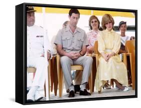 Prince and Princess of Wales During Australian Tour, Visiting St Johns Ambulance Regional Centre-null-Framed Stretched Canvas