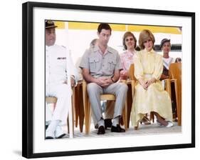 Prince and Princess of Wales During Australian Tour, Visiting St Johns Ambulance Regional Centre-null-Framed Photographic Print