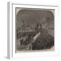 Prince and Princess of Wales Passing Through the Triumphal Arch at Diss-null-Framed Giclee Print