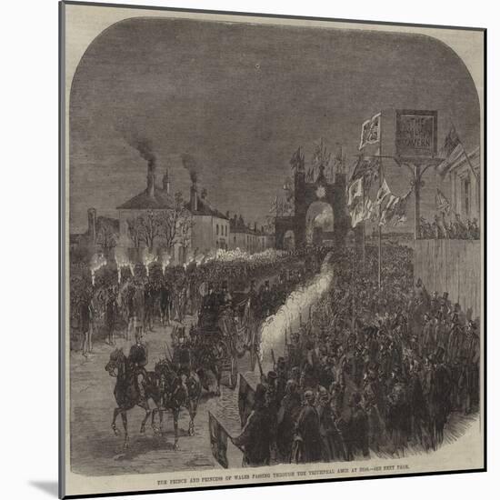 Prince and Princess of Wales Passing Through the Triumphal Arch at Diss-null-Mounted Giclee Print