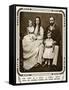 Prince and Princess of Wales with Two Eldest Children-null-Framed Stretched Canvas