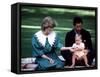 Prince and Princess of Wales with William in New Zealand, April 1983-null-Framed Stretched Canvas