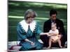 Prince and Princess of Wales with William in New Zealand, April 1983-null-Mounted Photographic Print