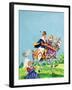 Prince and Princess on a Horse-English School-Framed Giclee Print