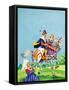 Prince and Princess on a Horse-English School-Framed Stretched Canvas