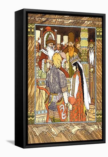 Prince and Princess-Ivan Bilibin-Framed Stretched Canvas