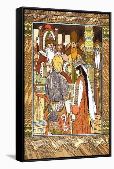 Prince and Princess-Ivan Bilibin-Framed Stretched Canvas