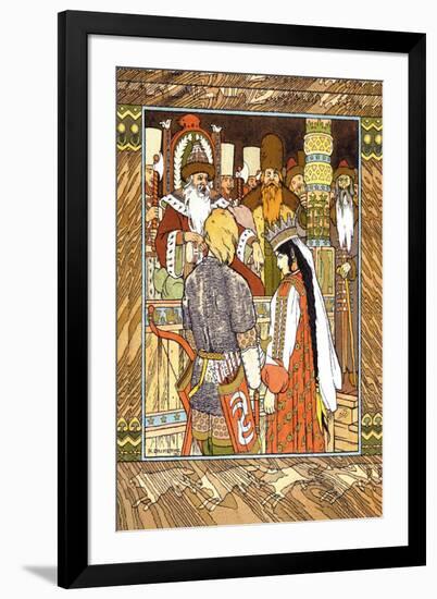 Prince and Princess-Ivan Bilibin-Framed Art Print