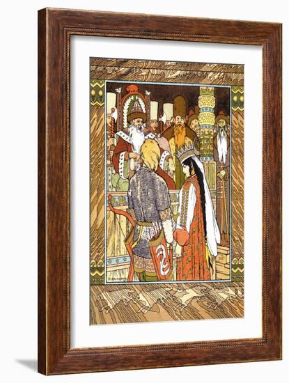 Prince and Princess-Ivan Bilibin-Framed Art Print