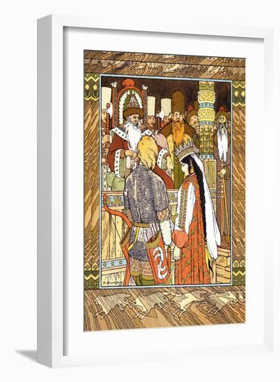 Prince and Princess-Ivan Bilibin-Framed Art Print