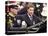 Prince Andrew and Prince William ride down the Mall towards St Paul's, 2002-null-Stretched Canvas