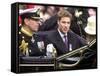 Prince Andrew and Prince William ride down the Mall towards St Paul's, 2002-null-Framed Stretched Canvas