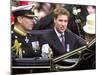 Prince Andrew and Prince William ride down the Mall towards St Paul's, 2002-null-Mounted Photographic Print