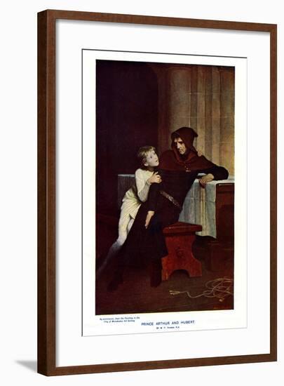 Prince Arthur and Hubert, 19th Century-William Frederick Yeames-Framed Giclee Print