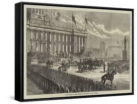 Prince Arthur at Leeds, Arrival of the Prince at the Townhall-null-Framed Stretched Canvas