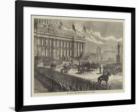 Prince Arthur at Leeds, Arrival of the Prince at the Townhall-null-Framed Giclee Print