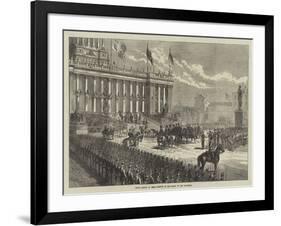 Prince Arthur at Leeds, Arrival of the Prince at the Townhall-null-Framed Giclee Print