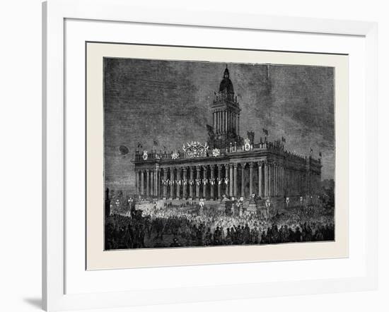 Prince Arthur at Leeds: the Townhall Illuminated-null-Framed Giclee Print