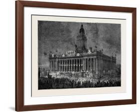 Prince Arthur at Leeds: the Townhall Illuminated-null-Framed Giclee Print