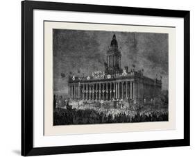 Prince Arthur at Leeds: the Townhall Illuminated-null-Framed Giclee Print
