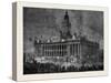 Prince Arthur at Leeds: the Townhall Illuminated-null-Stretched Canvas