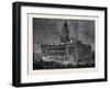 Prince Arthur at Leeds: the Townhall Illuminated-null-Framed Giclee Print