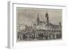 Prince Arthur at Middlesborough-On-Tees, Procession Through the Market-Place-Charles Robinson-Framed Giclee Print
