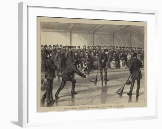 Prince Arthur Opening the Caledonia Curling Rink at Montreal-null-Framed Giclee Print