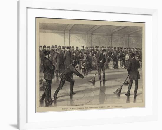 Prince Arthur Opening the Caledonia Curling Rink at Montreal-null-Framed Giclee Print