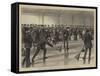 Prince Arthur Opening the Caledonia Curling Rink at Montreal-null-Framed Stretched Canvas