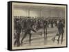 Prince Arthur Opening the Caledonia Curling Rink at Montreal-null-Framed Stretched Canvas