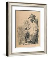 'Prince Arthur requires his Grandmother to surrender', c1860, (c1860)-John Leech-Framed Giclee Print