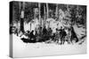 Prince Arthur's Moose Hunting Expedition in Canada, C.1870-English Photographer-Stretched Canvas