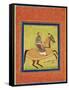 Prince Azam Shah on Horseback-null-Framed Stretched Canvas