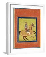 Prince Azam Shah on Horseback-null-Framed Giclee Print