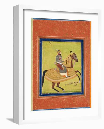 Prince Azam Shah on Horseback-null-Framed Giclee Print