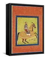 Prince Azam Shah on Horseback-null-Framed Stretched Canvas