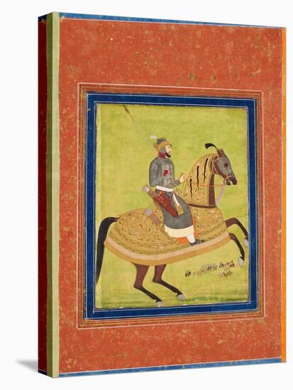 Prince Azam Shah on Horseback-null-Stretched Canvas
