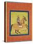 Prince Azam Shah on Horseback-null-Stretched Canvas