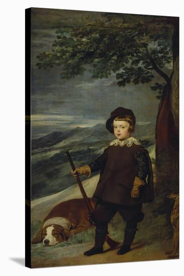 Prince Balthasar Carlos as Hunter, about 1635-Diego Velazquez-Stretched Canvas