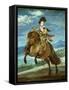 Prince Balthasar Carlos on Horseback, circa 1635-36-Diego Velazquez-Framed Stretched Canvas