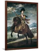 Prince Balthasar Carlos on Horseback-Diego Velazquez-Framed Art Print