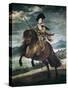 Prince Balthasar Carlos on Horseback-Diego Velazquez-Stretched Canvas