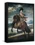 Prince Balthasar Carlos on Horseback-Diego Velazquez-Framed Stretched Canvas