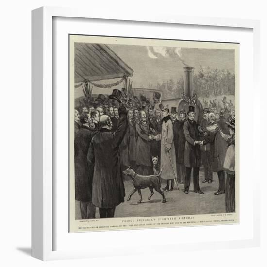 Prince Bismarck's Eightieth Birthday-Joseph Nash-Framed Giclee Print