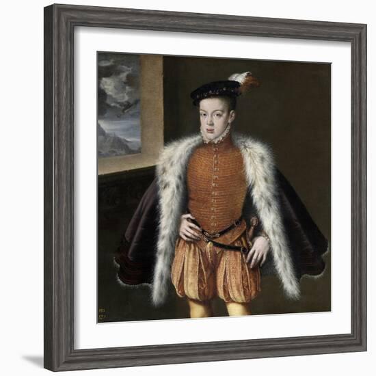 Prince Carlos, 1555-1559-Alonso Sanchez Coello-Framed Giclee Print