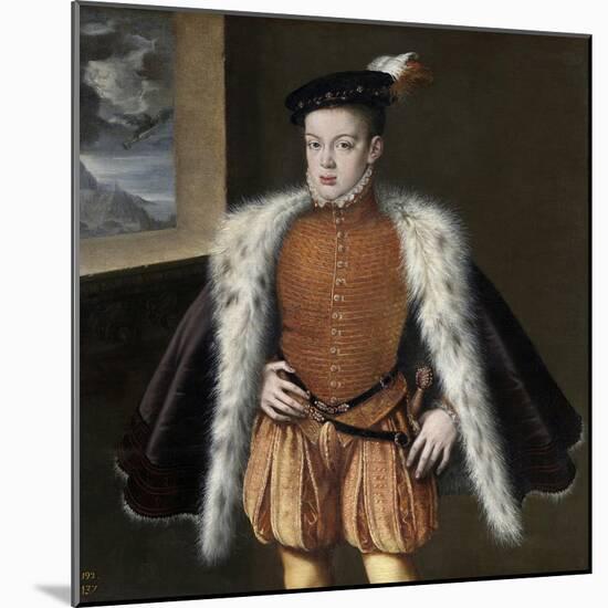 Prince Carlos, 1555-1559-Alonso Sanchez Coello-Mounted Giclee Print