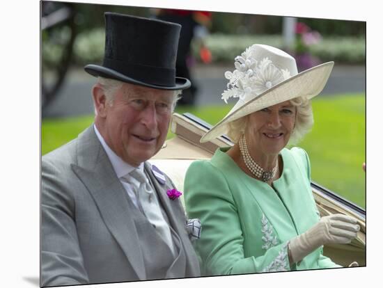 Prince Charles and Camilla, Duchess of Cornwall arriving at Royal Ascot-Associated Newspapers-Mounted Photo