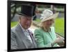 Prince Charles and Camilla, Duchess of Cornwall arriving at Royal Ascot-Associated Newspapers-Framed Photo