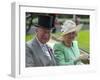 Prince Charles and Camilla, Duchess of Cornwall arriving at Royal Ascot-Associated Newspapers-Framed Photo